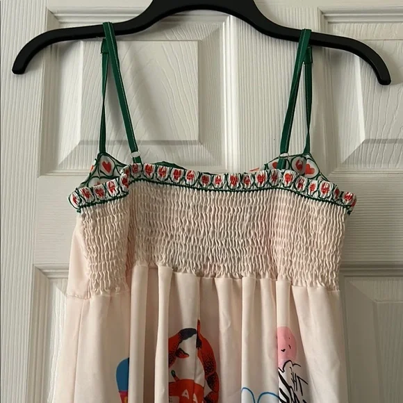 Colorful Tropical Print Maxi Dress - Picture 6 of 8